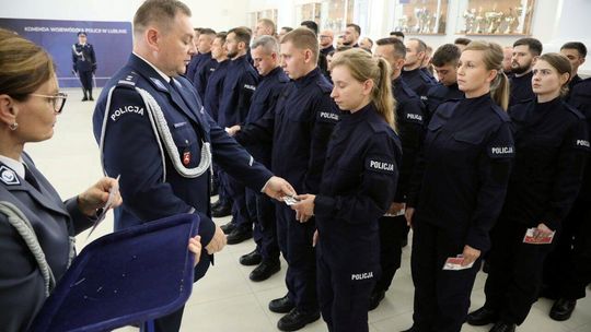 Lubelski garnizon policji ma nowych funkcjonariuszy 