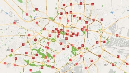 Lubelski Rower Miejski - mapa stacji po powiększeniu systemu. Będzie drugi największy w Polsce