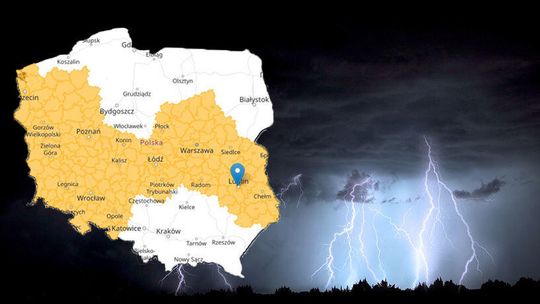 Lubelskie: Burze z gradem nad naszym regionem. Ostrzeżenie IMGW