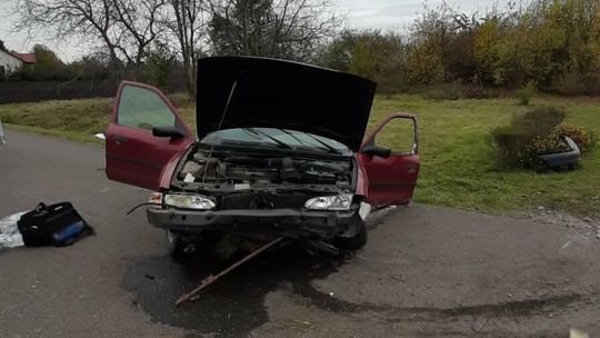 Lubelskie. Ford rozbił się na pniu. Ale wpadł też ciekawski kierowca seata