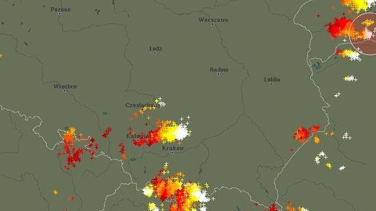 Lubelskie: IMGW ostrzega przed burzami z gradem
