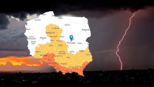 Lubelskie: Intensywne opady deszczu, mogą się pojawić burze. Ostrzeżenie IMGW