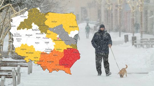 Lubelskie: Intensywne opady śniegu i mróz. IMGW ostrzega przed uderzeniem zimy