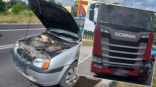 Lubelskie. Mały ford wyjechał wprost pod potężną scanię. Nie żyje jedna osoba