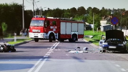 Lubelskie. Nie żyje 28-letni motocyklista. Ranna została też kilkunastoletnia dziewczyna [zdjęcia]