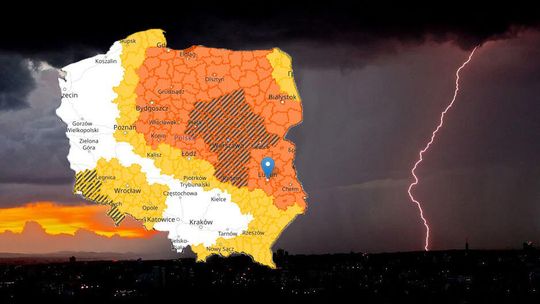 Lubelskie: Obfite opady deszczu, a do tego burze i grad. IMGW ostrzega