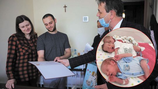 Lubelskie: Pierwsze trojaczki w historii miasta. Rodzice odebrali gratulacje