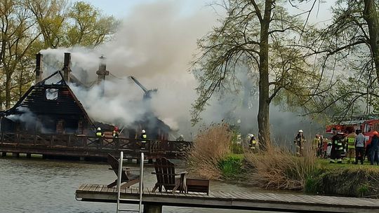 Lubelskie. Pożar w znanym hotelu i spa. Zdjęcia