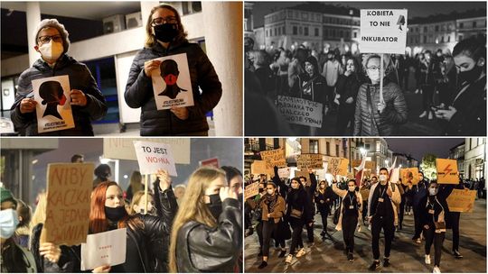 Lubelskie: Protesty w obronie praw kobiet przeszły ulicami miast w naszym regionie