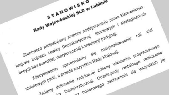 Lubelskie SLD: Miller i całe kierownictwo musi odejść