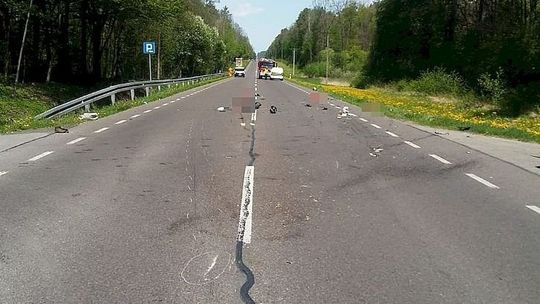Lubelskie: Śmiertelny wypadek na drodze krajowej nr 17. Motorowerzysta zmarł w szpitalu