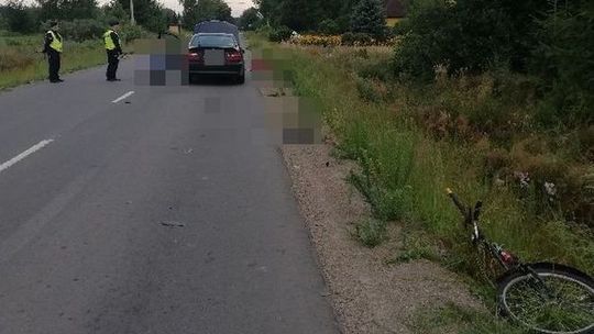 Lubelskie: Śmiertelny wypadek na drodze. Nie żyje rowerzysta