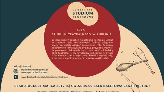 Lubelskie Studium Teatralne - kurs UMCS i Centrum Spotkania Kultur