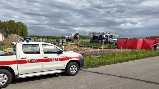 Lubelskie. Tragedia na budowie podczas wylewania betonu