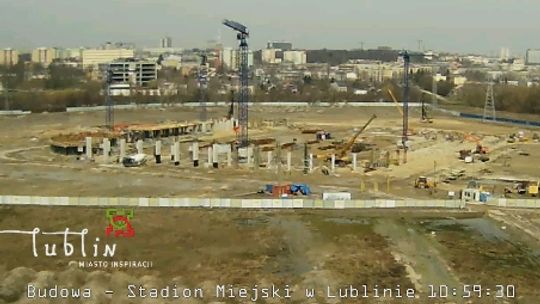 Lublin: Budowa stadionu na żywo w internecie
