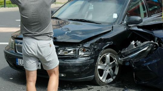 Lublin: Dwa groźne wypadki i utrudnienia w ruchu [zdjęcia]