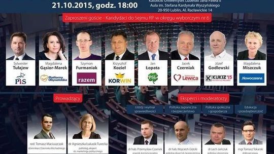 Lublin: Dziś debata, jutro debata
