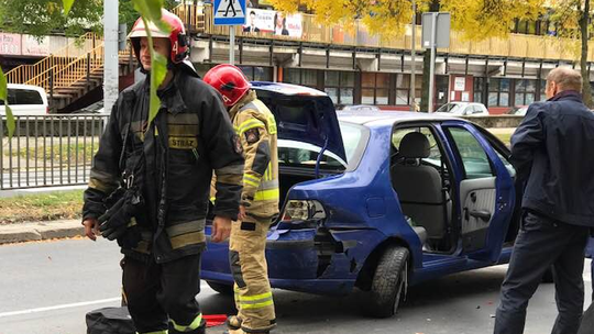 Lublin: Kolizja dwóch samochodów w okolicy al. Andersa. Możliwe utrudnienia w ruchu