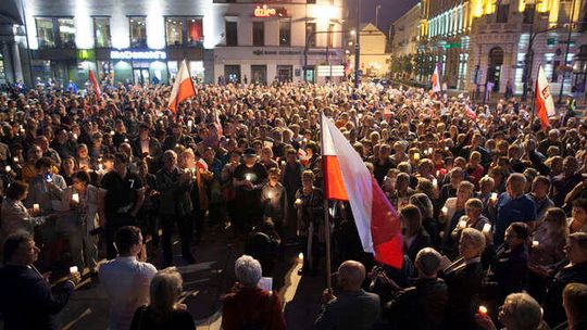 Lublin: Manifestacja w obronie sądów. Protestowało tysiąc osób
