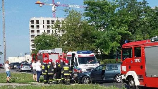 Lublin: Motocyklista zderzył się z volkswagenem