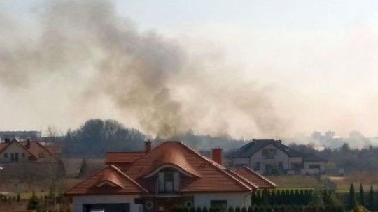 Lublin: Płoną trawy na górkach czechowskich