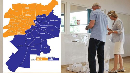 Lublin podzielony na pół. Tak głosowały poszczególne dzielnice miasta