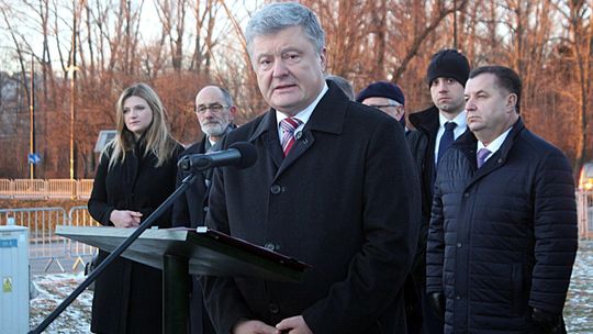 Lublin: Poroszenko symbolicznie rozpoczął budowę pomnika ks. Emiliana Kowcza