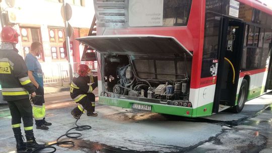 Lublin: Pożar autobusu miejskiego na ul. Nadbystrzyckiej. To już kolejny w ciągu kilku miesięcy