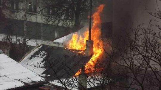 Lublin: Pożar domu przy ul. Jesionowej, mieszkańcy zdążyli uciec