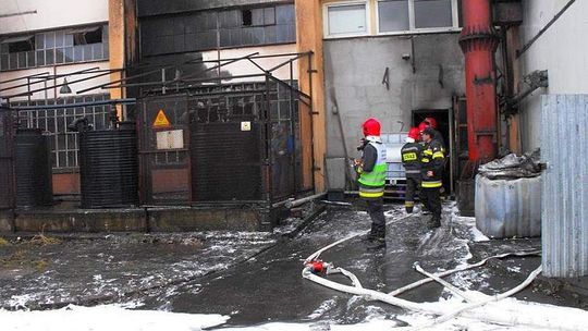 Lublin: Pożar w budynku dawnej fabryki Daewoo
