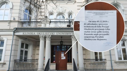 Lublin: Pożar w budynku Okulistyki SPSK1. Ograniczone przyjęcia pacjentów