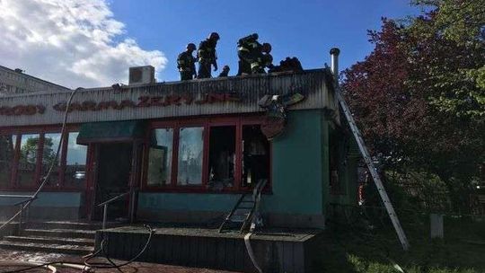 Lublin: Pożar w garmażerce na Czubach (zdjęcia)