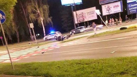 Lublin: Samochód zderzył się z motocyklem