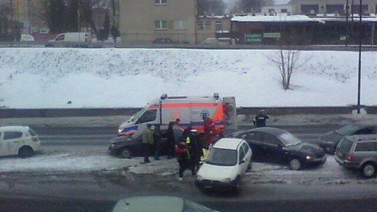 Lublin: Stłuczka czterech samochodów na al. Witosa