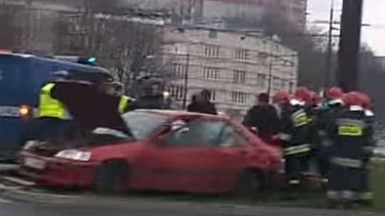 Lublin: Wypadek na rondzie Mohyły, film od Czytelnika