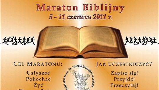 Lublin: Zapisz się na Maraton Biblijny