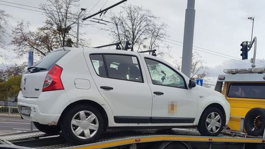 Łyse opony miał ten koleżka