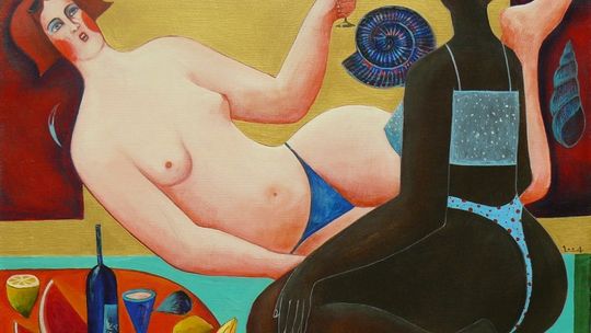 Malarstwo Jacka Frąckiewicza w Galerii Wirydarz