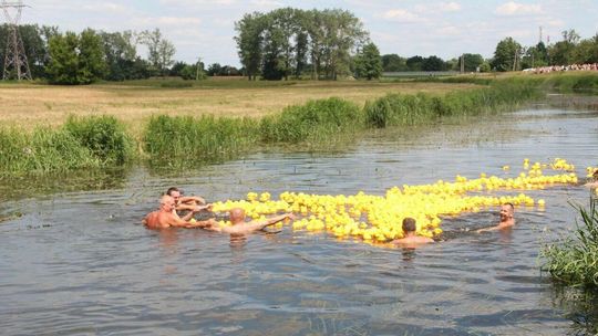 Małe, kolorowe, gumowe. Kaczki popłyną dla Stasia 