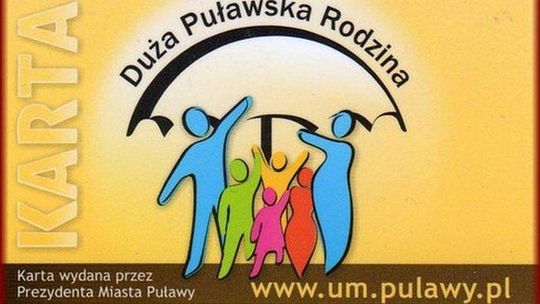 Małe zainteresowanie zniżkami dla dużych rodzin w Puławach