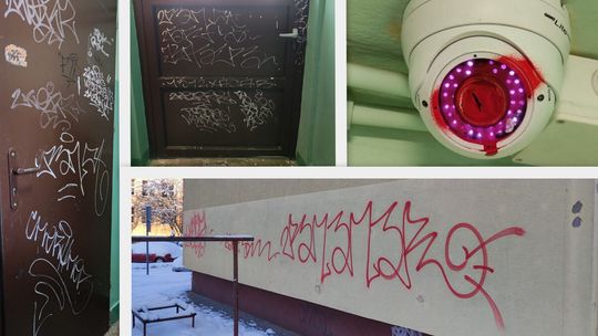 Malunki i zniszczona kamera. Za wszystkim stał 17-latek