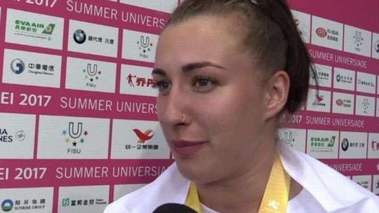 Malwina Kopron z AZS UMCS ze złotem Uniwersjady w Tajpej (wideo)
