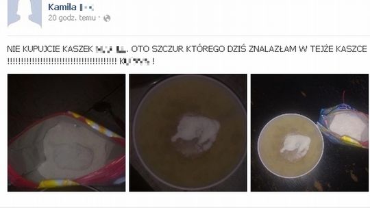 Małżeństwo z Lublina: \"Szczur w kaszce dla dzieci\"