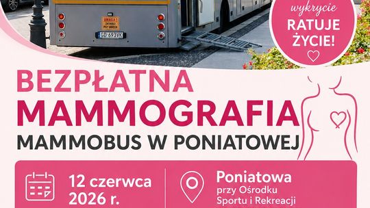 Mammobus przyjedzie do Poniatowej. Bezpłatne badania dla kobiet