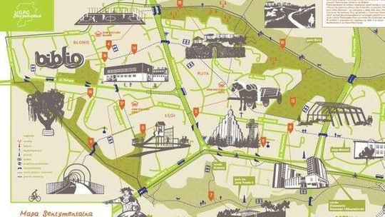 Mapa Sentymentalna dzielnicy Czuby Południowe