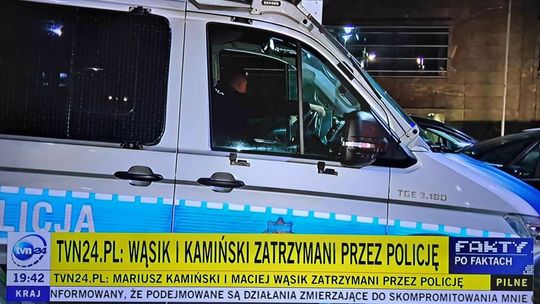 Mariusz Kamiński i Maciej Wąsik zatrzymani. Policja weszła do Pałacu Prezydenckiego.