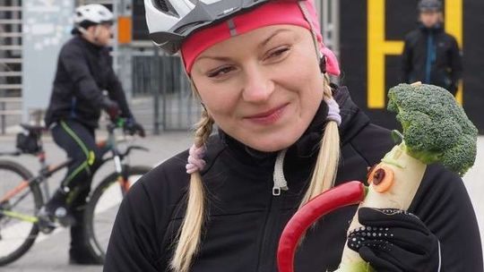 Marzanna z pietruszki i brokuła. Lubelscy rowerzyści przywitali wiosnę