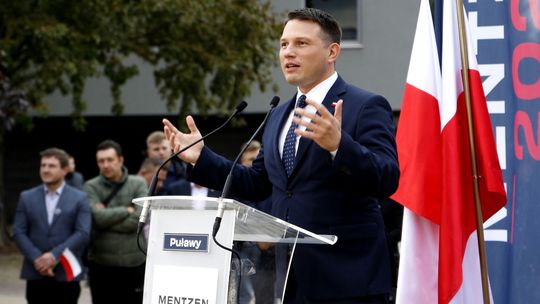 Mentzen jeździ po kraju. W czwartek był w Puławach