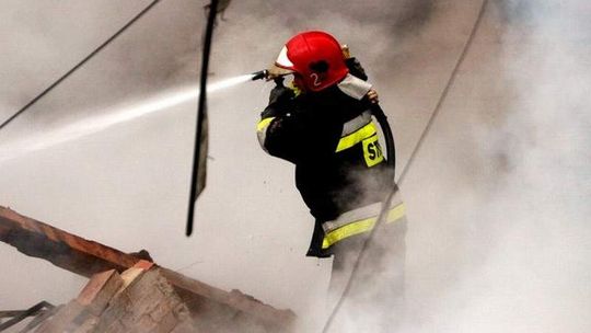 Mężczyzna zginął w pożarze budynku gospodarczego