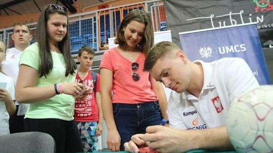 Michał Szyba odwiedził Lublin przy okazji festynu piłki ręcznej